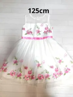 コストコ　キッズドレス花柄刺繍 125cmのサムネイル