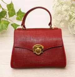 marie claireマリクレール ハンドバッグ ショルダー2WAY赤 レザー