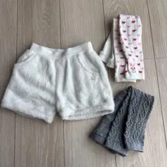 ショートパンツとミキハウスとUNIQLOレギンス