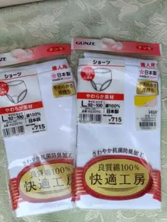 グンゼ　GUNZE　ショーツ快適工房　Lサイズ　2枚セット