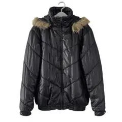 00s y2k ファーダウン ブラック お兄系 平成ギャル グランジ コア