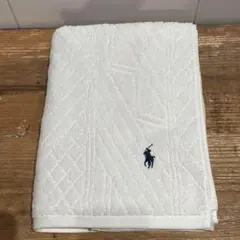 POLO Ralph Lauren ポニーロゴ刺繍 バスタオル クリーム