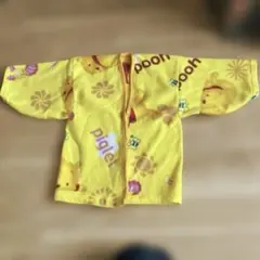 プーさん フリース　半纏　はんてん　スリーパー　95cmまで