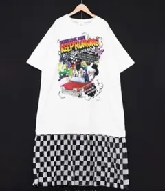 ScoLar ダークメルヘンチェックチュール切り替えワンピース