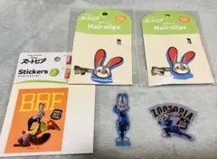 ズートピア 前髪クリップ ステッカー セット