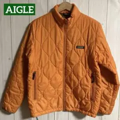 AIGLEキルティング中綿ナイロンジャケットハイスペックブルゾンアウターダウン