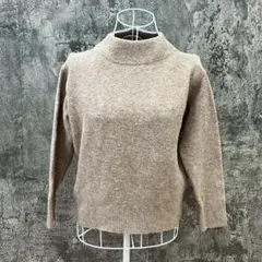 ✨UNIQLO✨ユニクロ♡セーター♡モックネック♡着回し抜群♡ブラウン(S)
