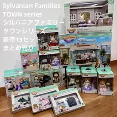 【美品・箱付】シルバニアファミリー タウンシリーズ 豪華13点セット 廃盤・希少