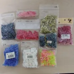 花型プラスチック　フラワービーズセット　　まとめ売り