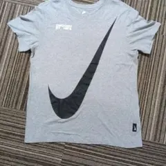 NIKE Tシャツ グレー ビッグスウッシュ
