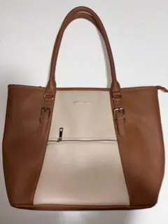 【値下げ済】CECIL Mc BEEトートバッグ 前面ジッパーポケット付き