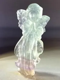 透明感良い 天使ちゃん エンジェル 水晶 天然石 彫刻 置物 新入荷