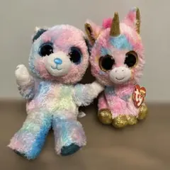 Ty Beanie Boos ユニコーン クマ　ぬいぐるみ　カラフル　レインボー