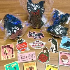 キヨ猫　ぬいぐるみ　ステッカー