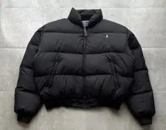 90s USA製　ラルフローレン　ヌプシ型 肉厚 ダウンジャケット　ブラック
