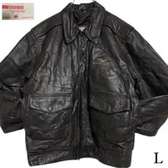 美品【vintage】本革 リアルレザーシングルライダースジャケット ブラウンL