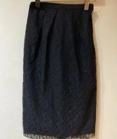 新品　バビロン　黒　レース タイトスカート　38