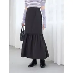 ギャザー切替ボリュームスカート