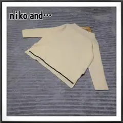 niko and…/ニコアンド ハイネックセーター ウール100％ アイボリー
