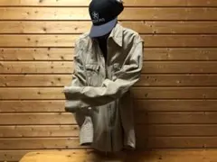 Levi's ストライプシャツ ベージュ　メンズM