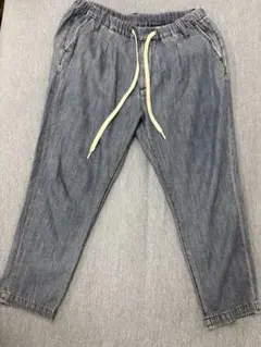 rehacer グレー系デニム柄スウェットパンツ Sサイズのサムネイル