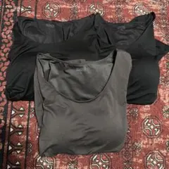 UNIQLO ヒートテックブラUネックT 8分袖　3枚セット