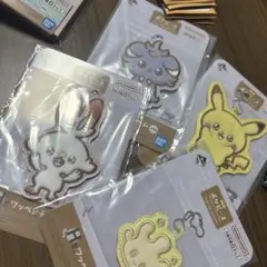 ポケピース　一番くじ　ワッペンチャーム4種