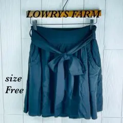LOWRYSFARM ローリーズファーム フレア ミニスカート リボン ベルト
