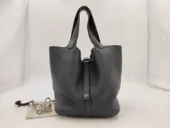 HERMES エルメス ピコタンロック PMブルーニュイ シルバー 極美品 