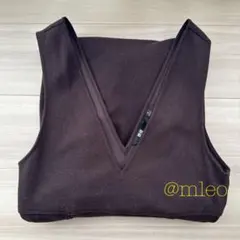 ユニクロ UNIQLO ブラッシュドジャージージャンパースカート ブラウン M