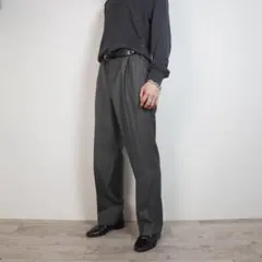 BURBERRY LONDON シングルスラックスパンツ グレー/CZ148