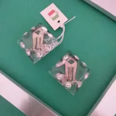 値下げ　vintage イヤリング　トランスパレントTransparentのサムネイル