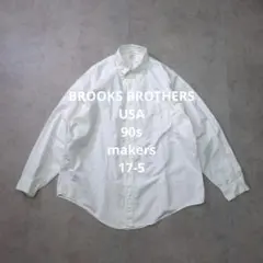 美品 USA製 ブルックスブラザーズ オックスフォードシャツ XL 17 長袖 美品 USA製 ブルックスブラザーズ オックスフォードシャツ XL 17