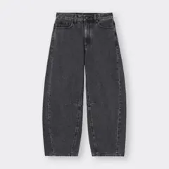 【美品】GU バレルレッグジーンズ　オンライン限定XL