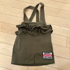 JENNI ジャンバースカート オリーブ色　カーキ　140