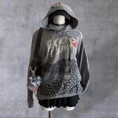 y2k 00s 平成ギャル 女児 グランジ archive ロケット刺繍バーカー