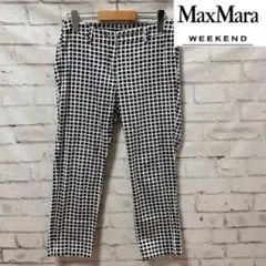 WEEKEND Max Mara 総柄クロップドパンツ サイズ36 ストレッチのサムネイル