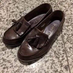 HARUTA 　タッセル　ブラウン　 ローファー23.5cm　学生