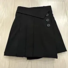 ラブトキシック(Lovetoxic) 【DHOLIC】ラッププリーツスカパン　黒