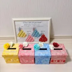 【結婚式】ドレス色当てクイズ 額縁付き A4