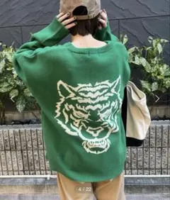 WEGO/カレッジロゴBIGセーター