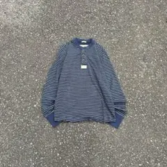 00s Abercrombie & Fitch ボーダーロンT ヘンリーネック