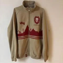 LRG LION ROCK ジップアップ ブルゾン ベージュ Lのサムネイル
