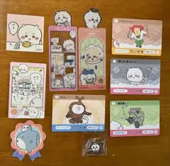 ちいかわ カードセットとキーホルダー