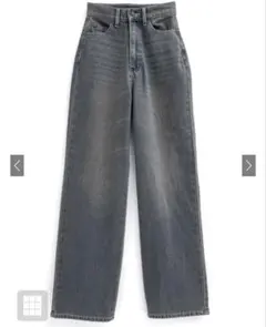 ワイドデニムパンツ[qu68] Mサイズ