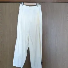 Samansa Mos2 白 ワイドパンツ サイズF