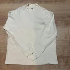 ユニクロU モックネックT 長袖　白