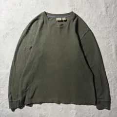 【Y8586】.L.L.Bean 長袖Tシャツ　サイズM カーキ