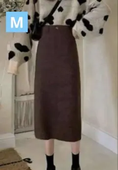 GRL 【kz165】 バックスリットタイトスカート ブラウン