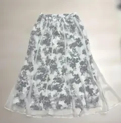 Honeys 花柄ロングスカート Lサイズ